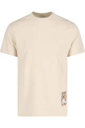 Burberry Cream Cotton T-shirt
