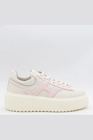 Hogan And Pink Leather Sneakers