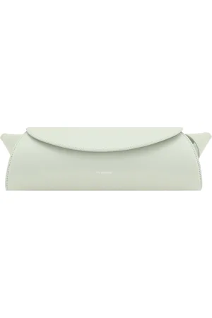 Jil Sander Small cannolo Light Green Leather Bag