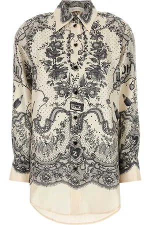 ZIMMERMANN Printed Silk Crush Shirt