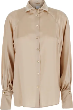 ELEVENTY Classic Collar Shirt In Viscose Blend Woman