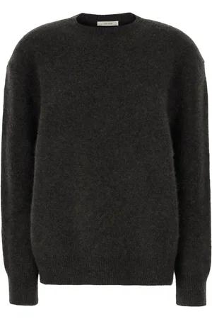 The Row Slate Cashmere Blend Oversize Sweater