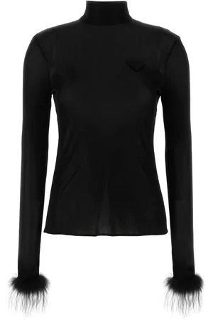 Prada Black Jersey Top
