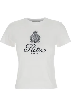 Frame T-shirt With Ritz Paris Logo On The Front In Cotton Woman