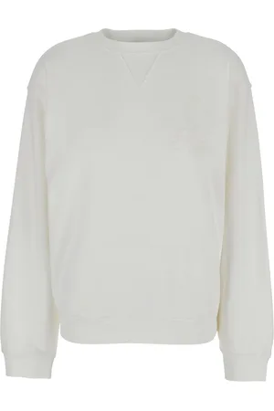 Frame Privacy Please Crewneck T-shirt With Tonal Logo Embroidery On The Front In Cotton Blend Woman