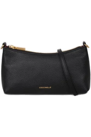 Coccinelle Aura Logo Debossed Shoulder Bag