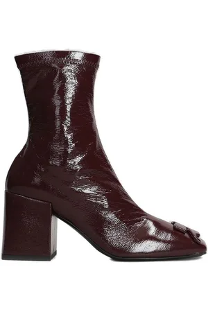 Courrèges Zip Detailed Square Toe Ankle Boots
