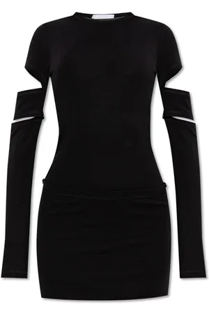 Helmut Lang Slashed Mini Dress