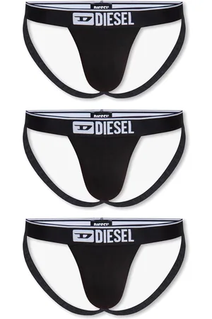 Diesel Logo Waistband Pack Of Three Jockstrap