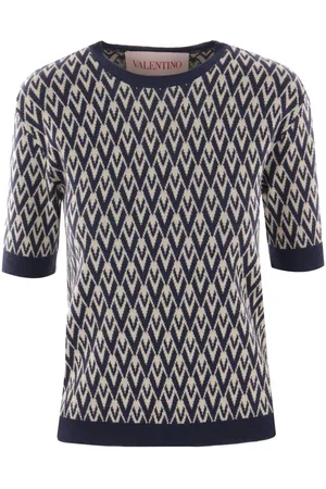 VALENTINO GARAVANI Toute La V Jacquard Crewneck Jumper