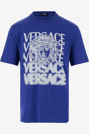 VERSACE Cotton T-shirt With Logo