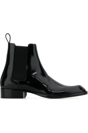 Saint Laurent Black Leather Vadim Ankle Boots