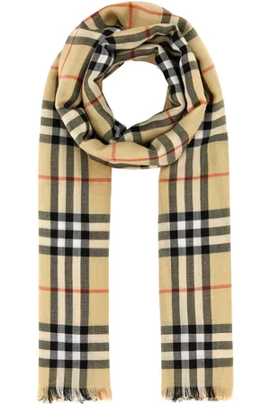 Burberry Embroidered Cashmere Blend Scarf