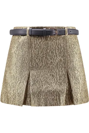 Self-Portrait Metallic Jacquard Skort