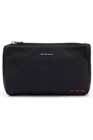 Kiton Nylon Beauty Case With Metal Logo