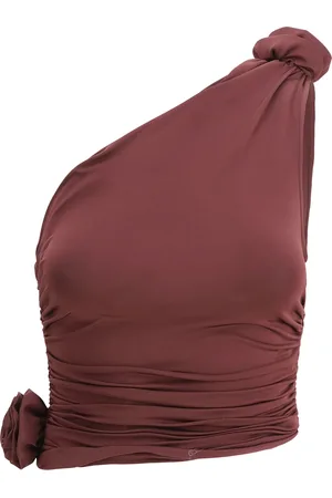 MAGDA BUTRYM One-shoulder Top With Rose Detail