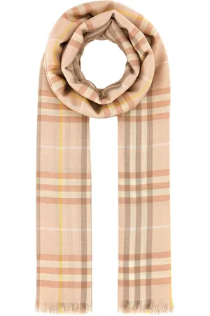 Burberry Embroidered Cashmere Blend Scarf