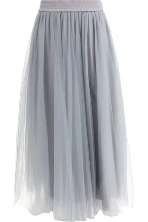 Fabiana Filippi Tulle Midi Skirt