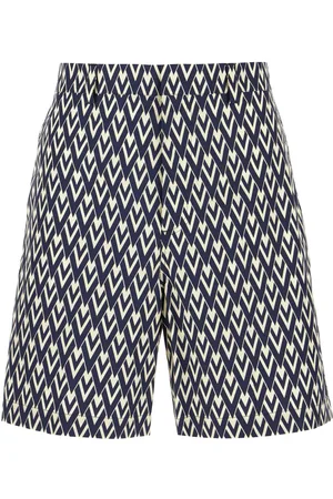 VALENTINO Printed Cotton Bermuda Shorts