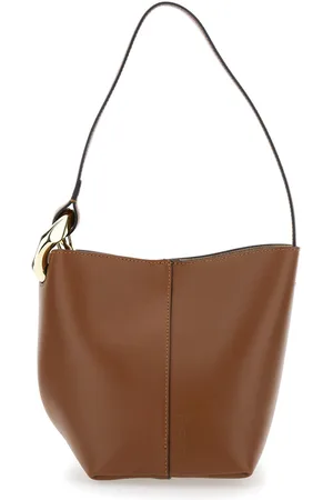 J.W.Anderson J. W. Anderson corner Small Bucket Shoulder Bag With Metal Knot Detail In Leather Woman