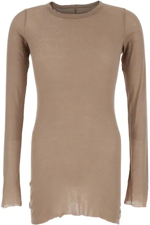 Rick Owens Long-sleeve T-shirt In Viscose And Silk Blend Man