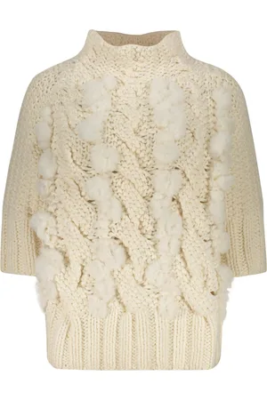 LORENA ANTONIAZZI Short-sleeved Turtleneck Sweater