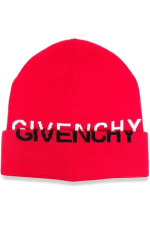 Givenchy Knitted Hat split Jacquard Pattern On Hat And Turn-up Edge.