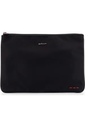 Kiton Nylon Clutch With Metal Logo