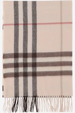 Burberry Cashmere Scarf With Check Pattern