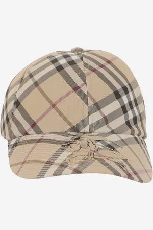 Burberry Baseball Cap With Check Pattern