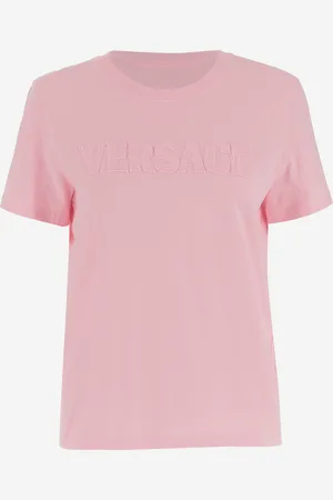 VERSACE Cotton T-shirt With Logo