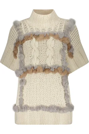 LORENA ANTONIAZZI Short-sleeved Turtleneck Sweater