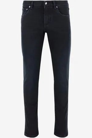 Dolce & Gabbana Stretch Cotton Skinny Jeans With Logo