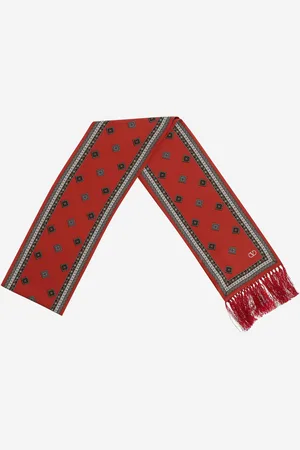 VALENTINO GARAVANI Silk Chamber Scarf With Bangs