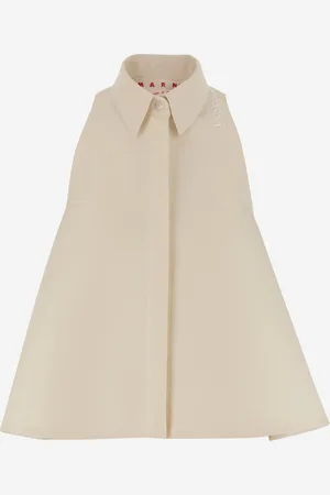 Marni Cotton Logo Flared Top