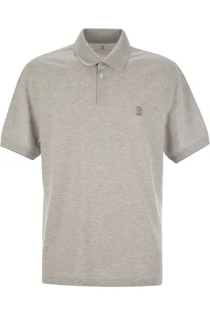 Brunello Cucinelli Cotton Polo Shirt With Printed Logo