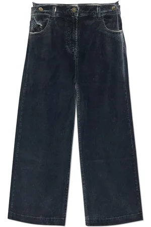 The Attico Waxed Wide-leg Jeans