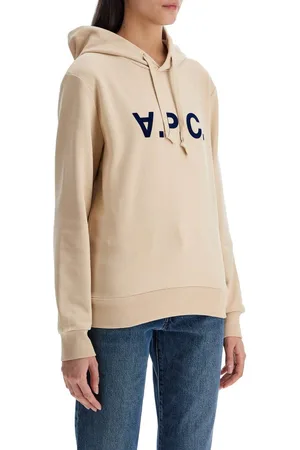 A.P.C. A. P.C. Logo Printed Drawstring Hoodie