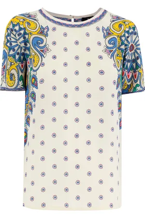 Etro Viscose And Silk Top With Multicolor Print