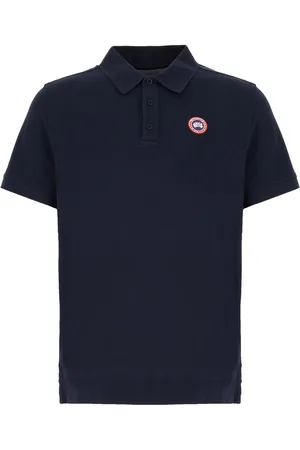 Canada Goose Navy Blue Piquet Polo Shirt