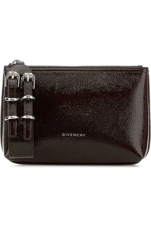 Givenchy Dark Brown Leather Voyou Clutch