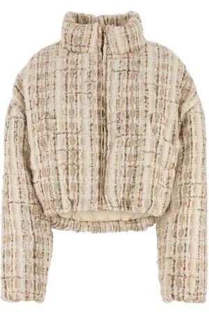 Khrisjoy Embroidered Tweed Down Jacket