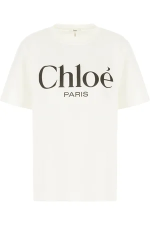 Chloé Ivory Cotton Oversize T-shirt