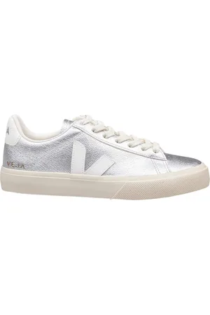 Veja Campo Sneakers In Leather Color Silver