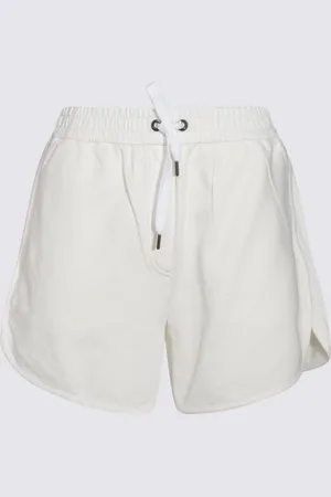 Brunello Cucinelli White Cotton Shorts