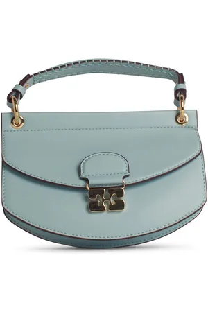 Ganni Apo-g Light Blue Leather Bag