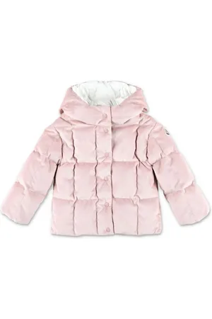 Moncler Pink Down Jacket Baby Girl