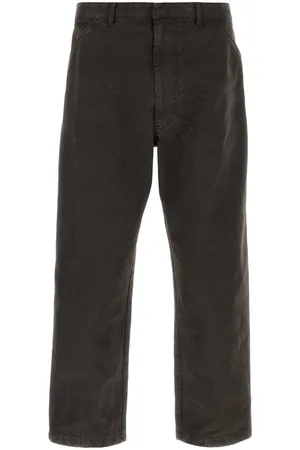 Prada Slate Cotton Wide-leg Pant