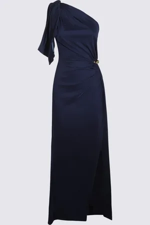 Elisabetta Franchi Navy Maxi Dress