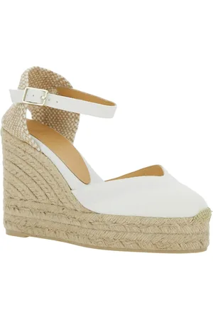 Castaner Chiarita Closed Toe Espadrilles In And Beige Canvas Woman